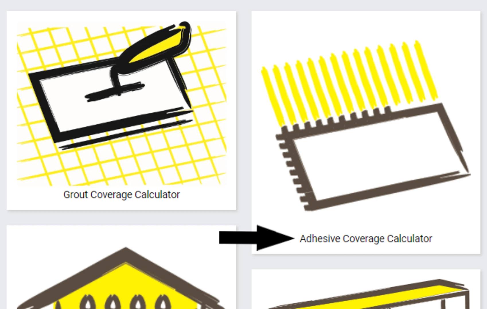 Tile Adhesive Coverage Calculator Step 2