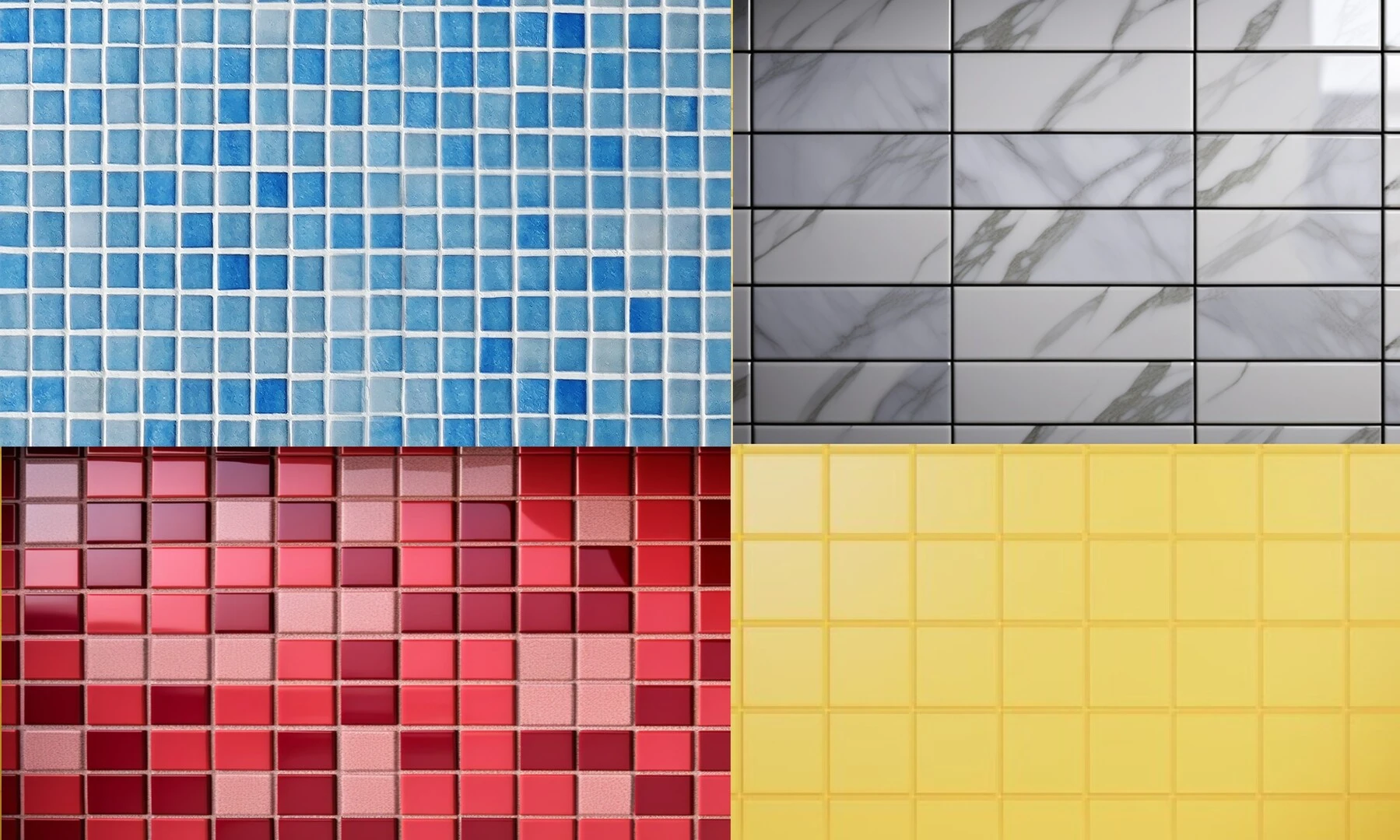 Grouted Tile Colors Different Color Tile Joints