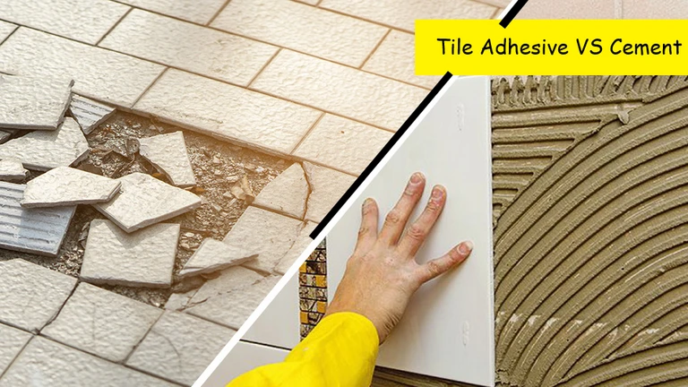 Tile Adhesive is better for fixing tiles than cement