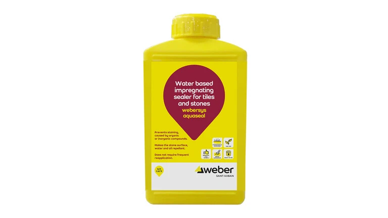 webersys aquaseal a water based impregnating sealer for tiles and stones