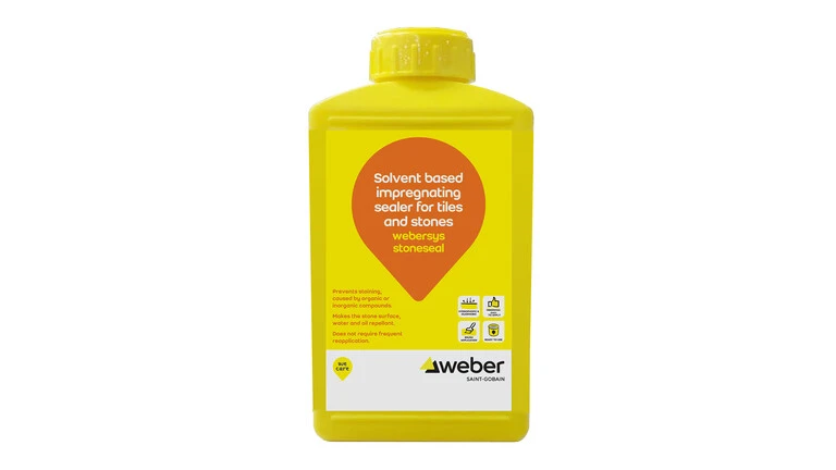 webersys stoneseal a solvent based impregnating sealer for tiles and stones