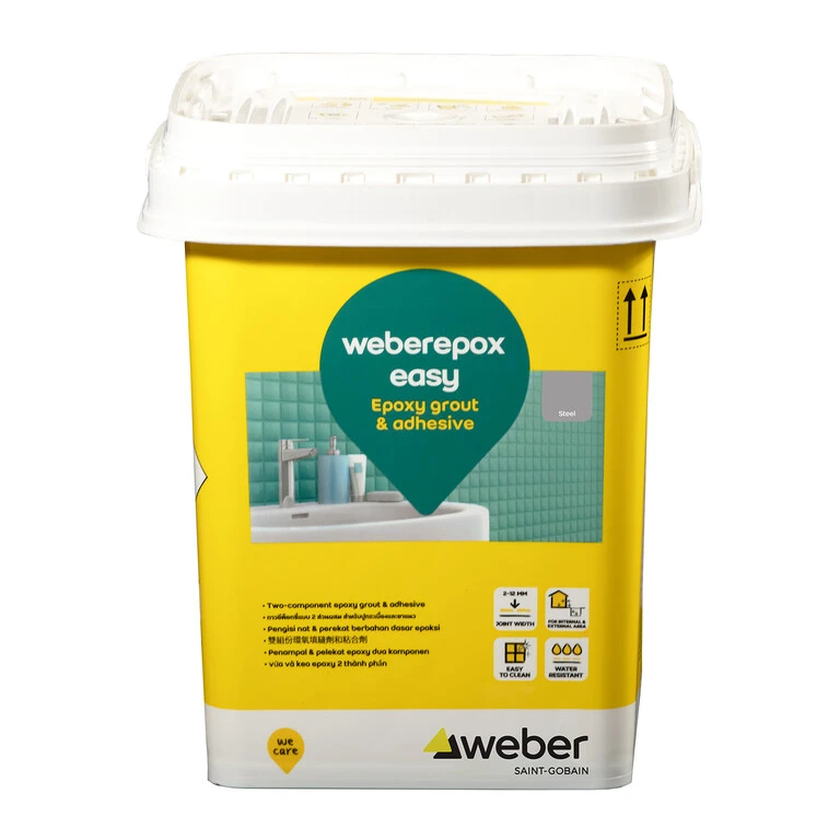 weberepox easy a high productivity easy to apply two-component epoxy grout and adhesive