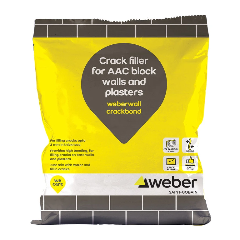 weberwall crackcond a crack filler for AAC block walls and plasters