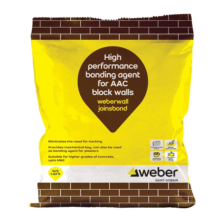 weberwall joinsbond a high performance bonding agent for AAC block walls